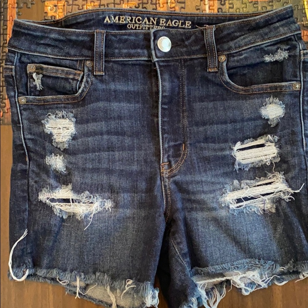 High rise denim short 4” inseam